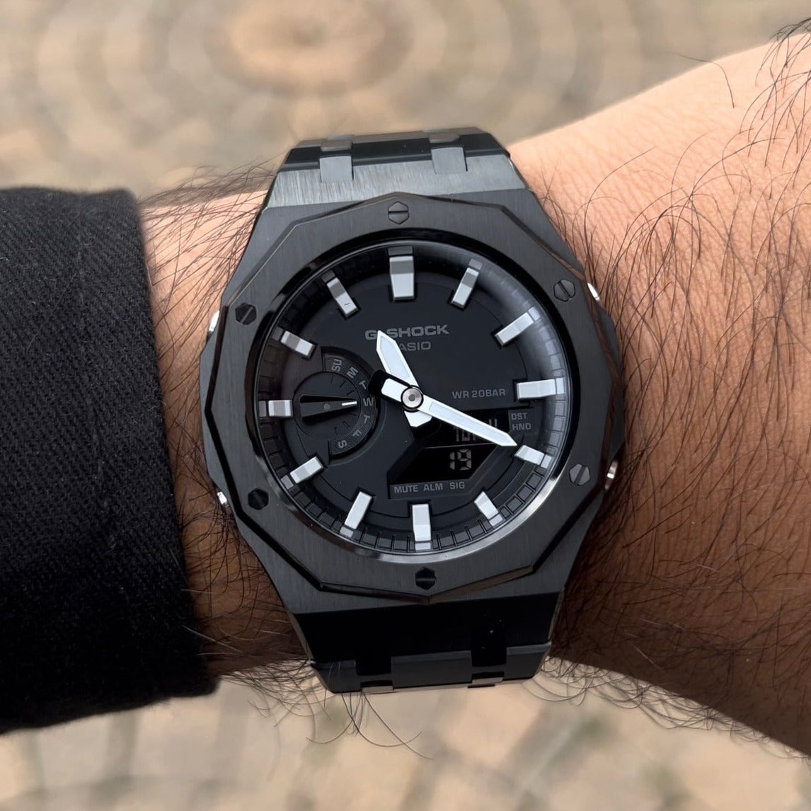 12 SIDED CASIOAK BLACK - G SHOCK GA 2100