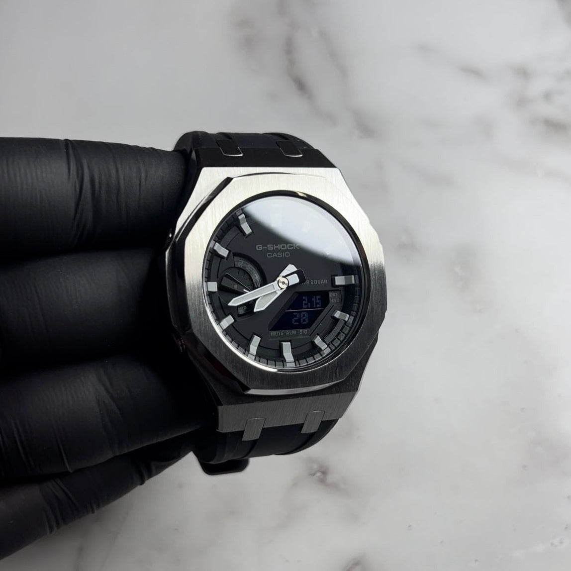 Copie de CAOUTCHOUC NOIR CASIOAK - GA 2100 - Custom All Black