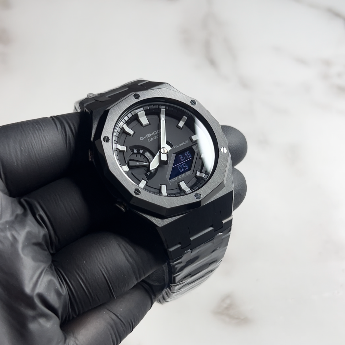 12 SIDED CASIOAK BLACK - G SHOCK GA 2100