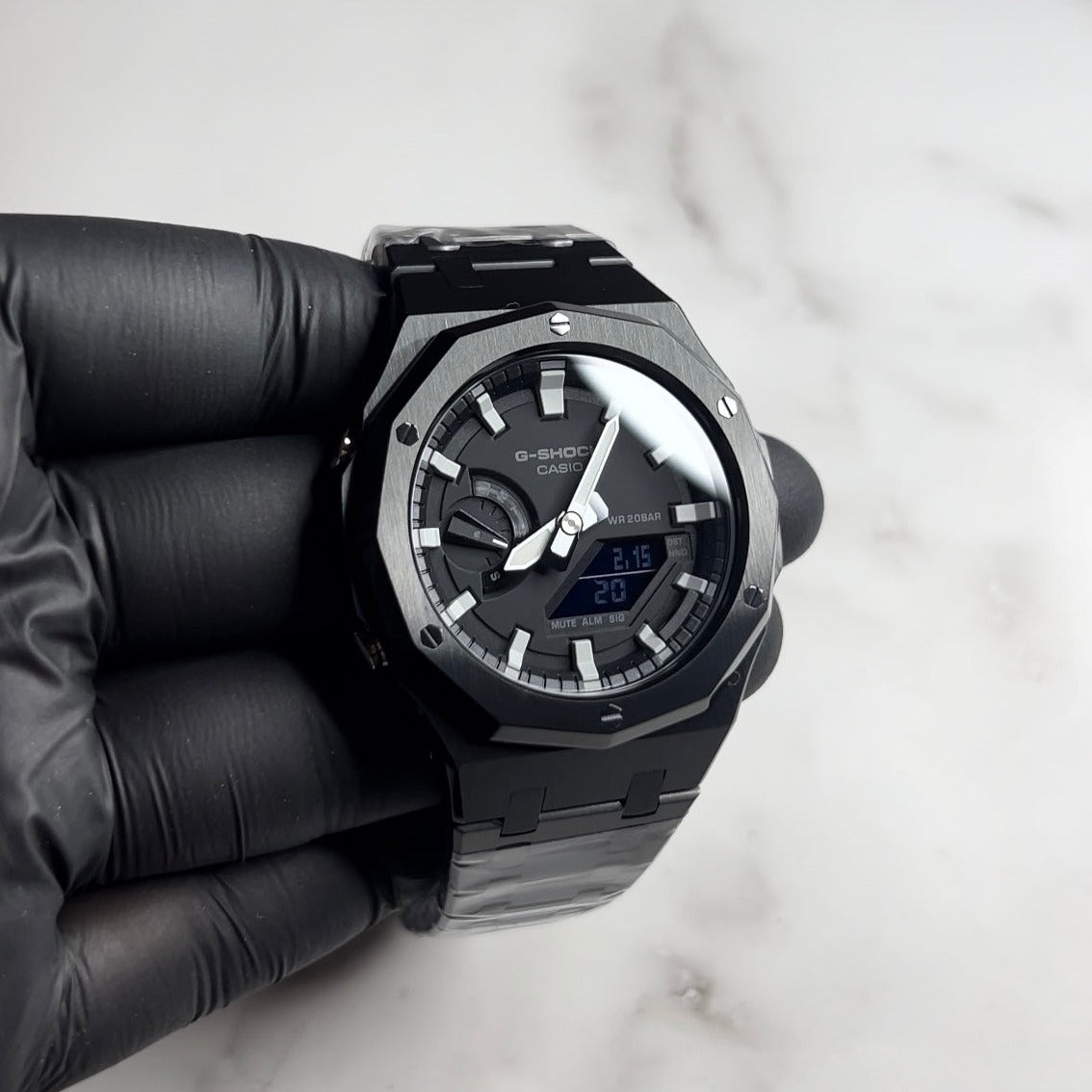 12 SIDED CASIOAK BLACK - G SHOCK GA 2100